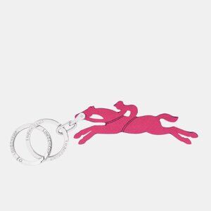 Longchamp Le Pliage Key ring Magenta - Leather